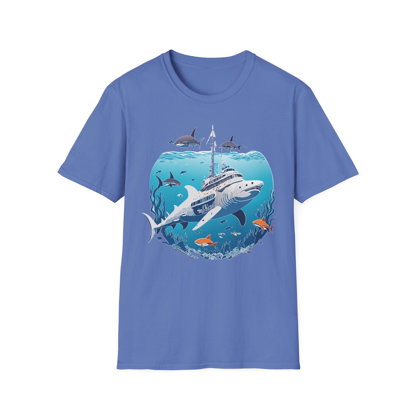Ocean Tee Shirt, Ocean Shirt, Shirt with Ocean, U boat Tees, Shirt with U-Boat