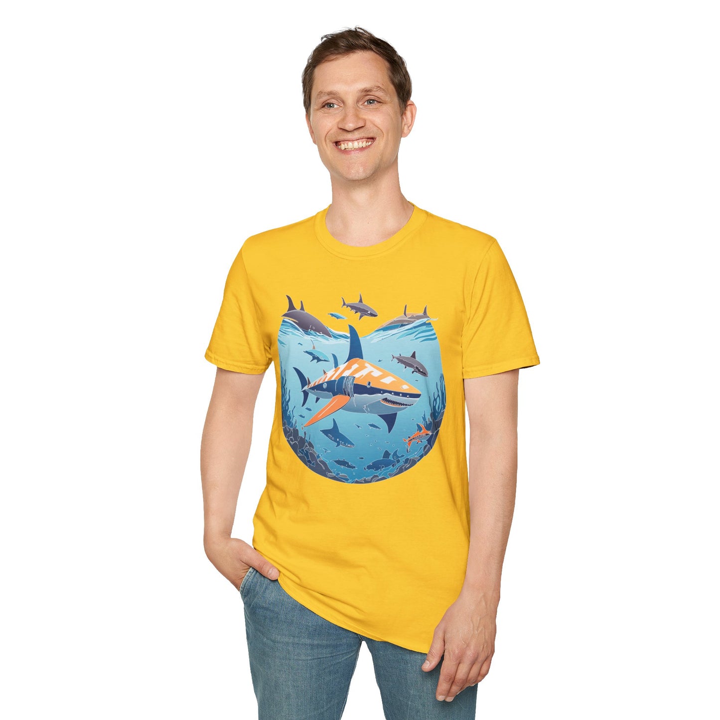 Ocean Tee Shirt, Ocean Shirt, Shirt with Ocean, U boat Tees, Shirt with U-Boat