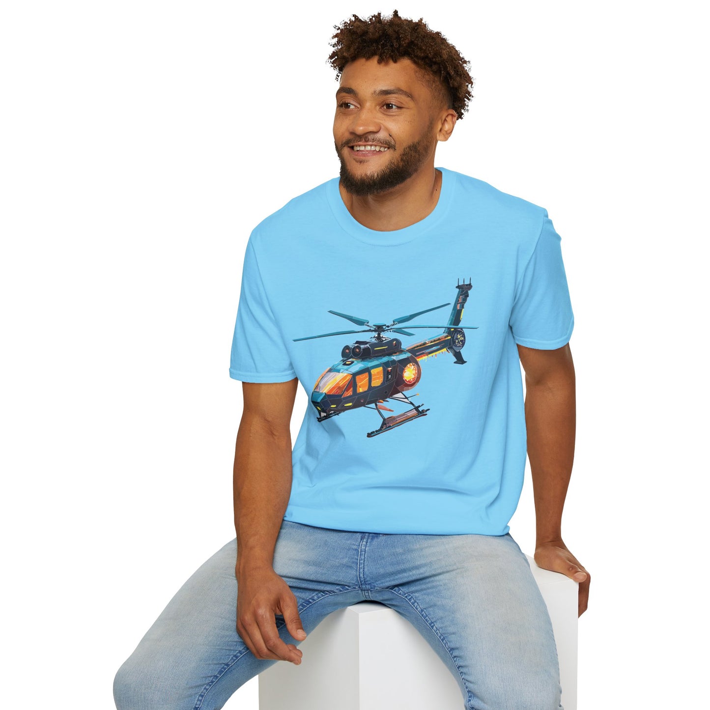 Chopper Shirt, Helicopter Shirt, Shirt with Helicopter, T Shirt with Chopper