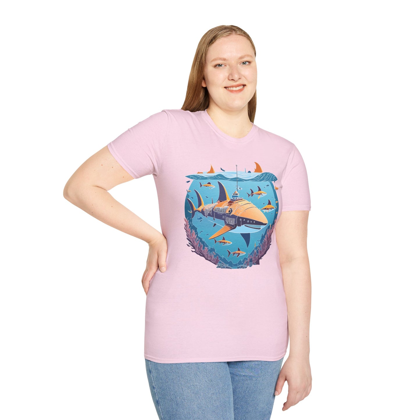 Ocean Tee Shirt, Ocean Shirt, Shirt with Ocean, U boat Tees, Shirt with U-Boat