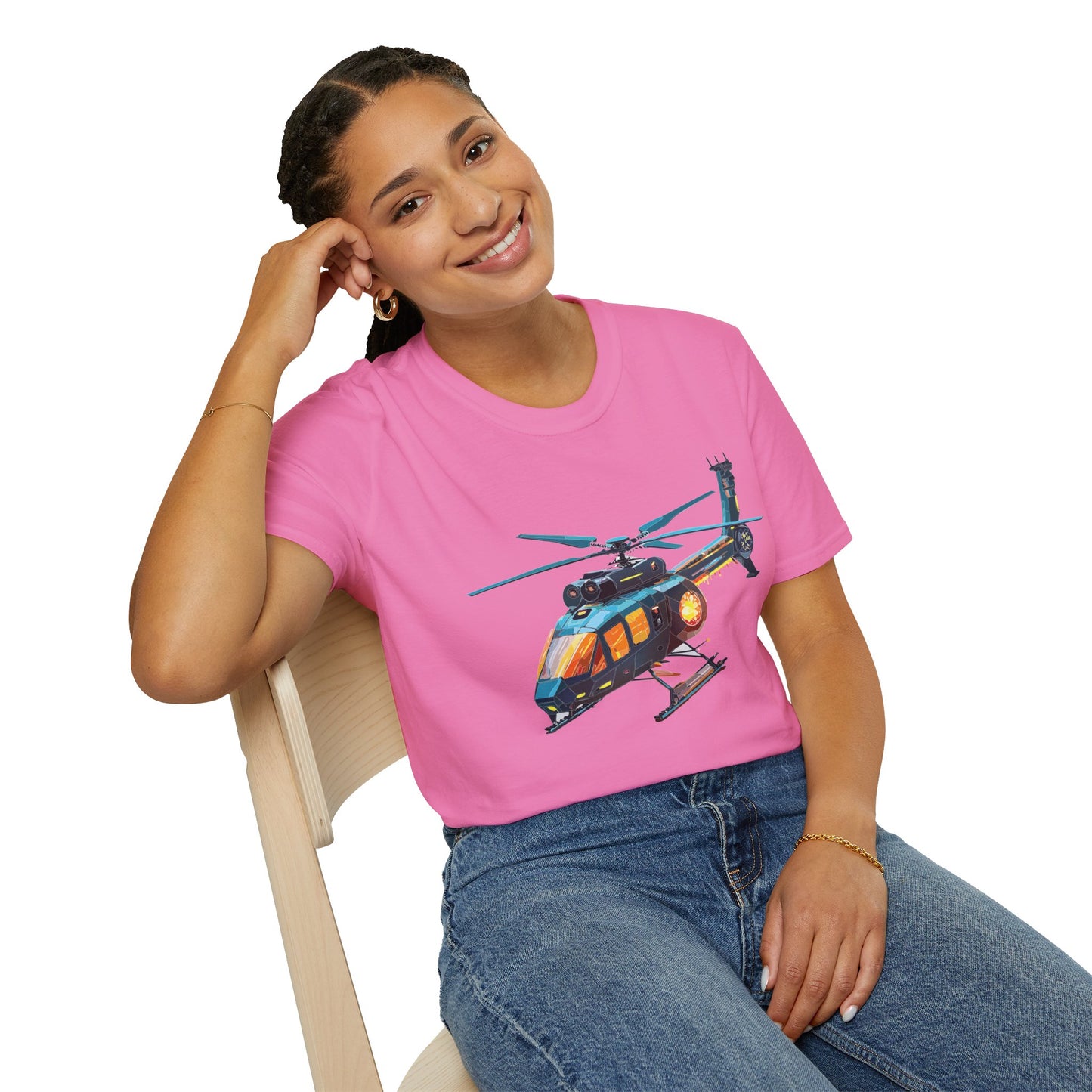 Chopper Shirt, Helicopter Shirt, Shirt with Helicopter, T Shirt with Chopper