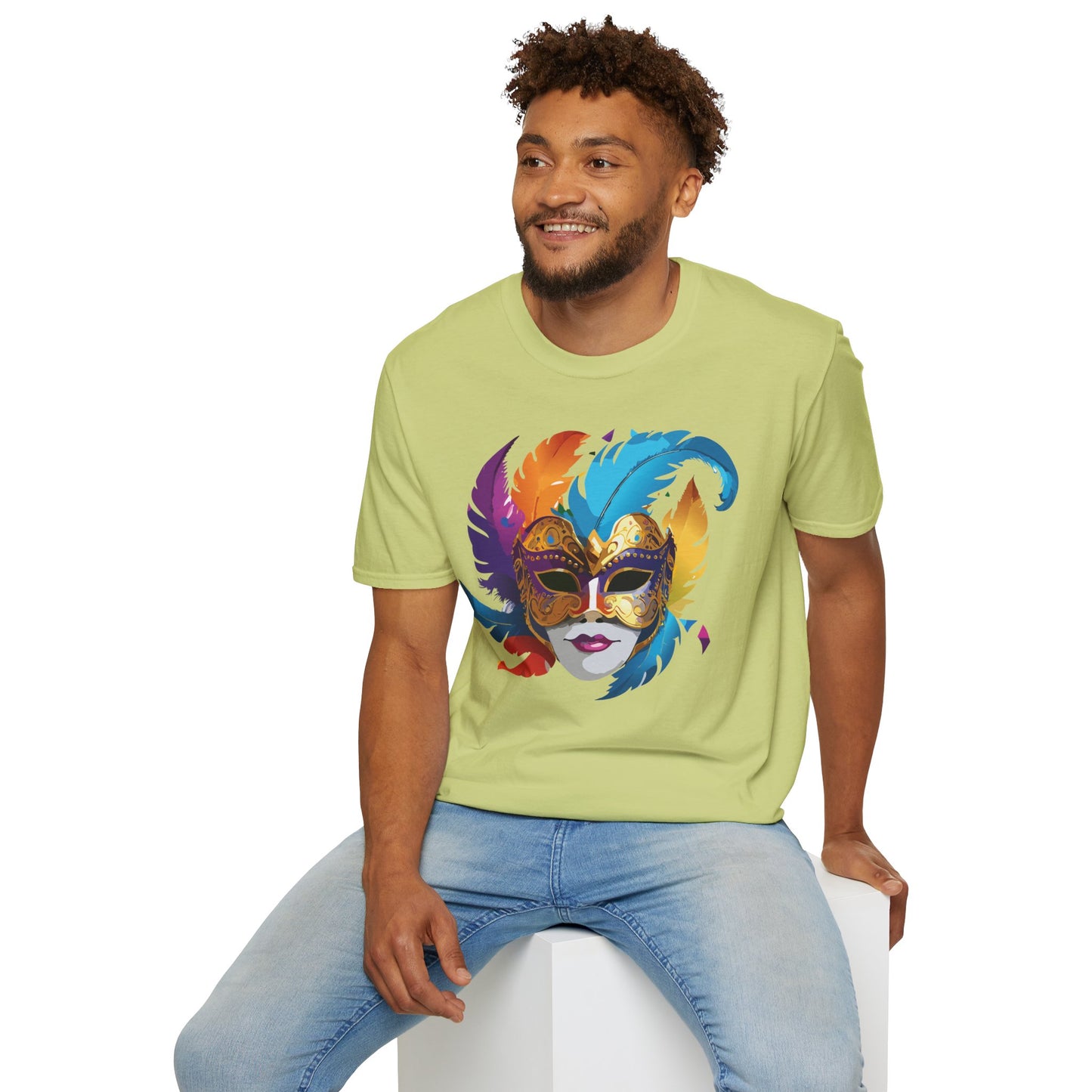Mask Tee Shirt, Mask Shirt, Shirt with Mask, Masquerade Tees