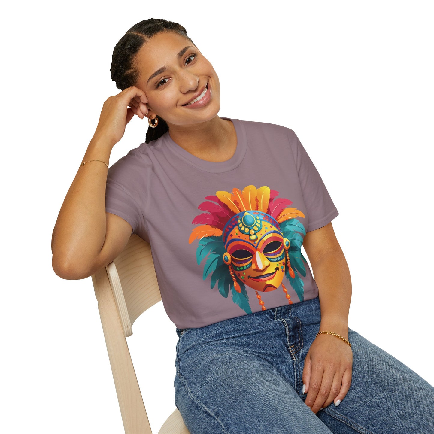 Mask Tee Shirt, Mask Shirt, Shirt with Mask, Masquerade Tees
