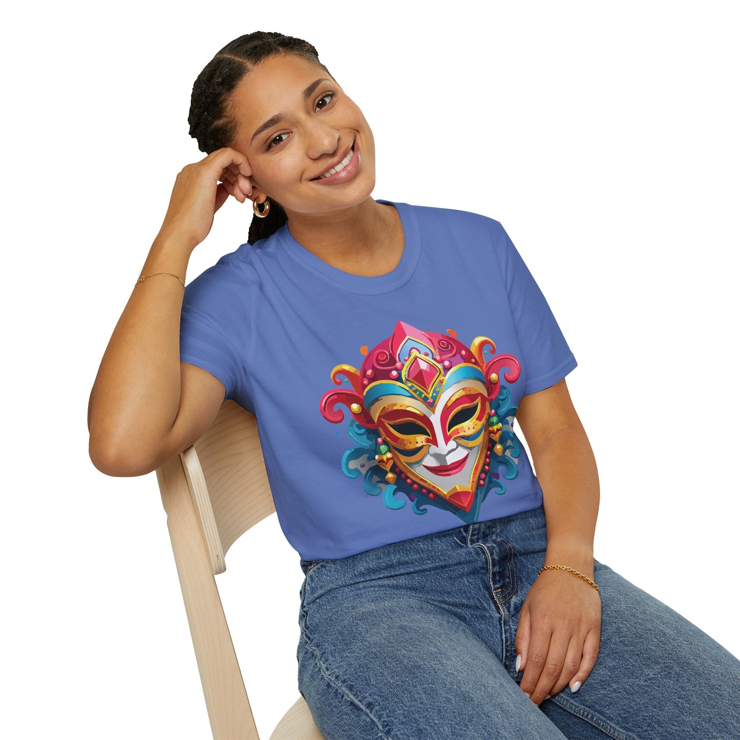 Mask Tee Shirt, Mask Shirt, Shirt with Mask, Masquerade Tees