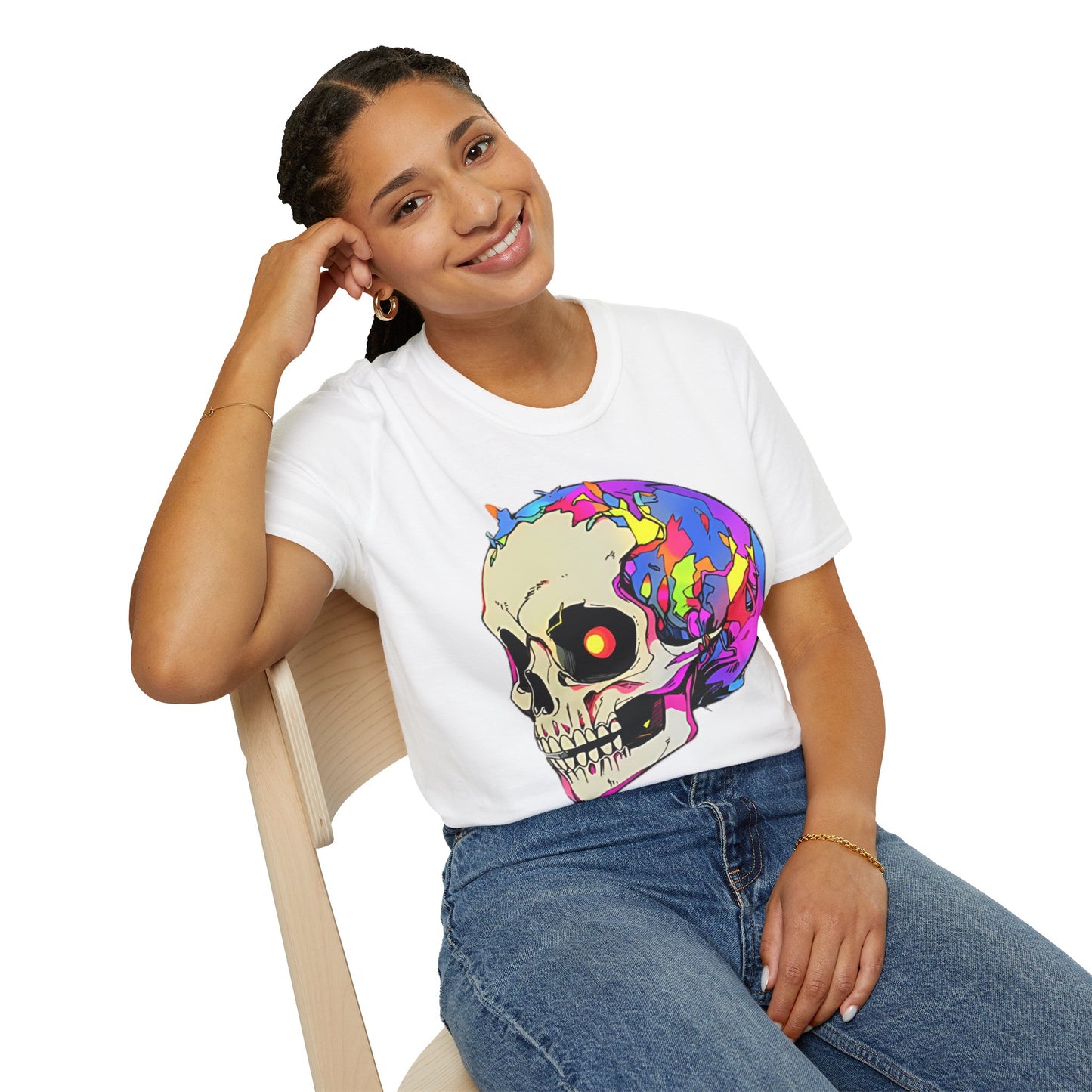 Skull Tee Shirt, Skeleton Shirt, Shirt with Skull, Shirt with Skeleton