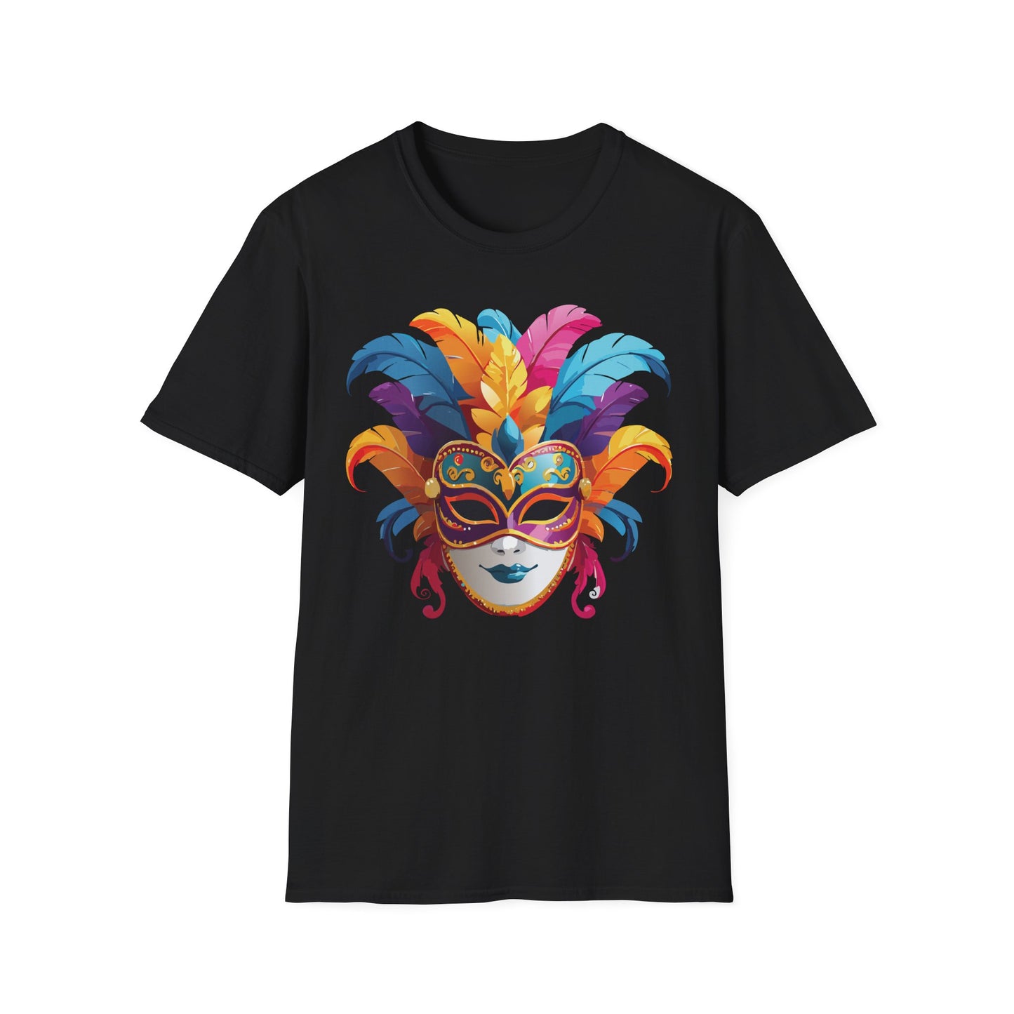 Mask Tee Shirt, Mask Shirt, Shirt with Mask, Masquerade Tees