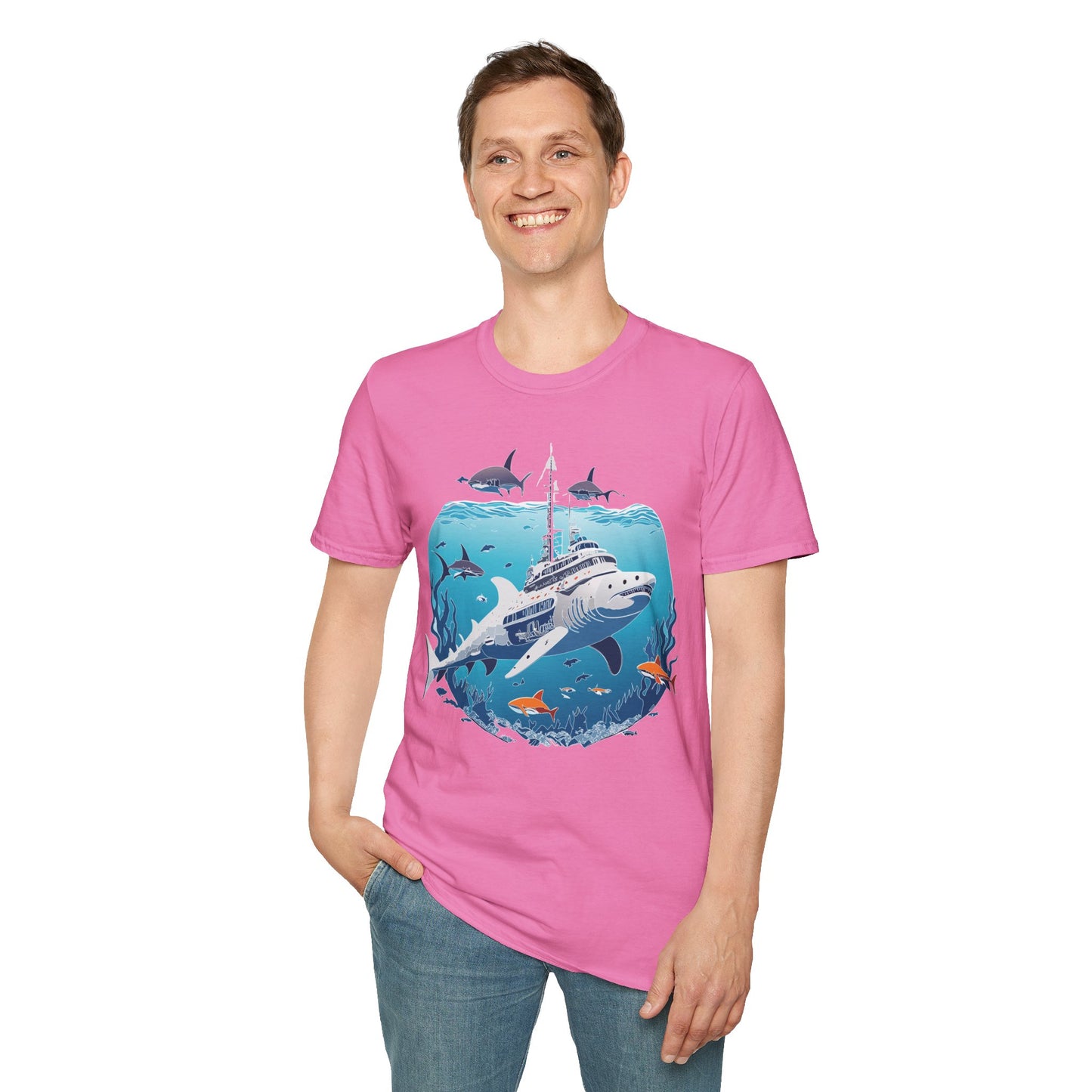 Ocean Tee Shirt, Ocean Shirt, Shirt with Ocean, U boat Tees, Shirt with U-Boat