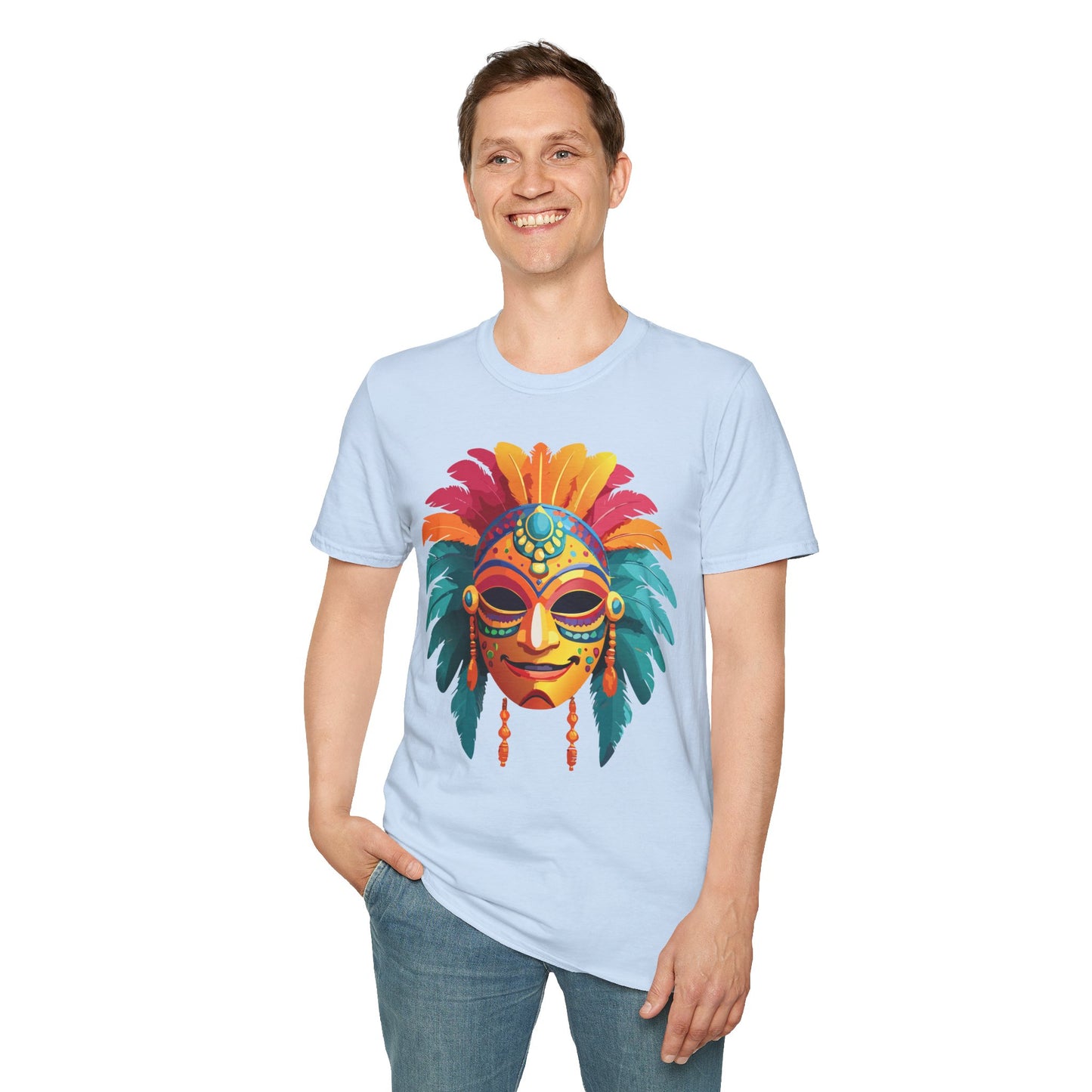 Mask Tee Shirt, Mask Shirt, Shirt with Mask, Masquerade Tees