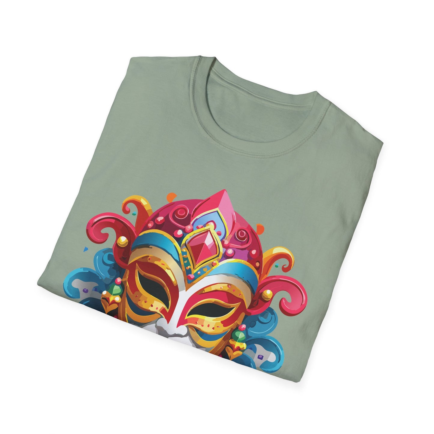 Mask Tee Shirt, Mask Shirt, Shirt with Mask, Masquerade Tees