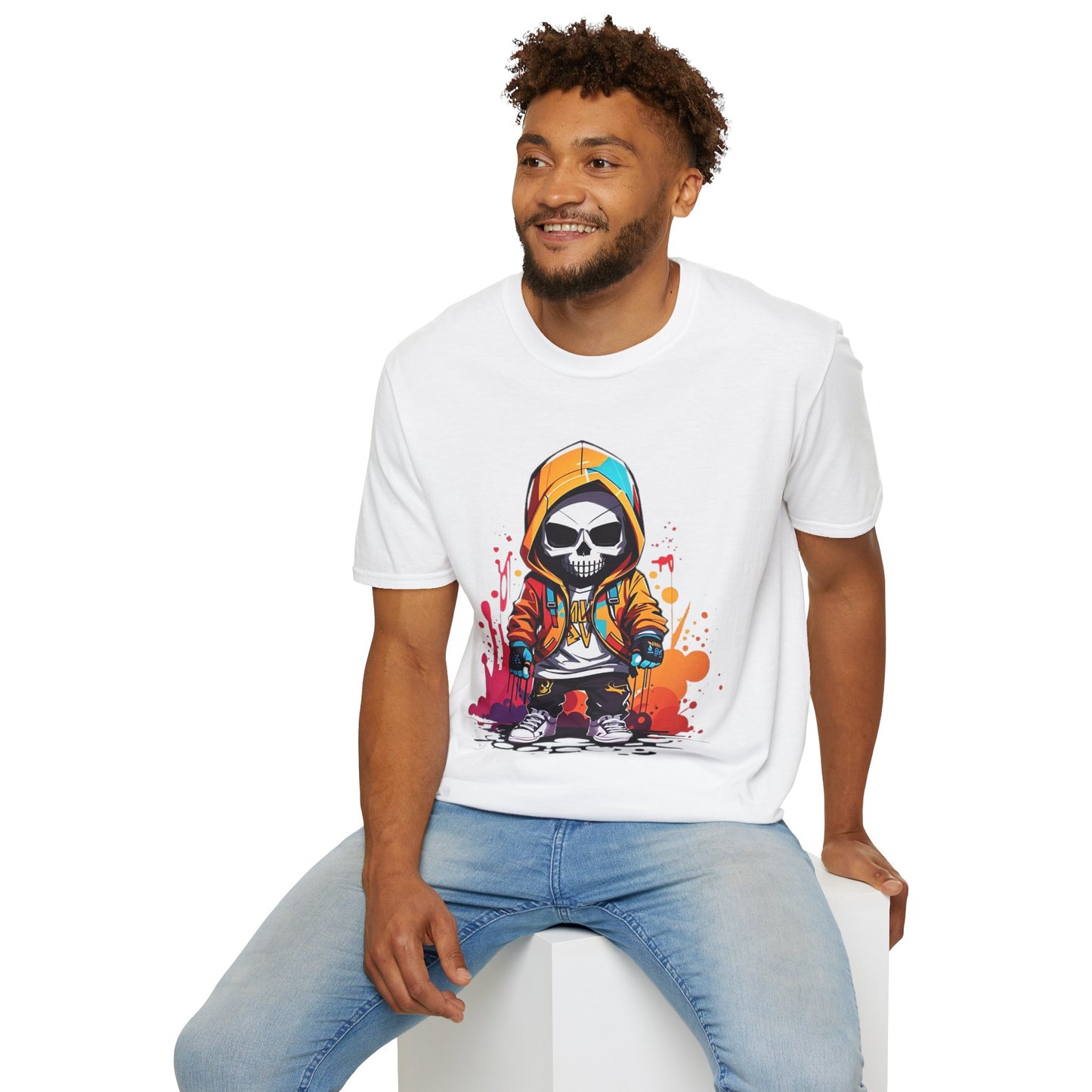 Skull Tee Shirt, Skeleton Shirt, Shirt with Skull, Shirt with Skeleton