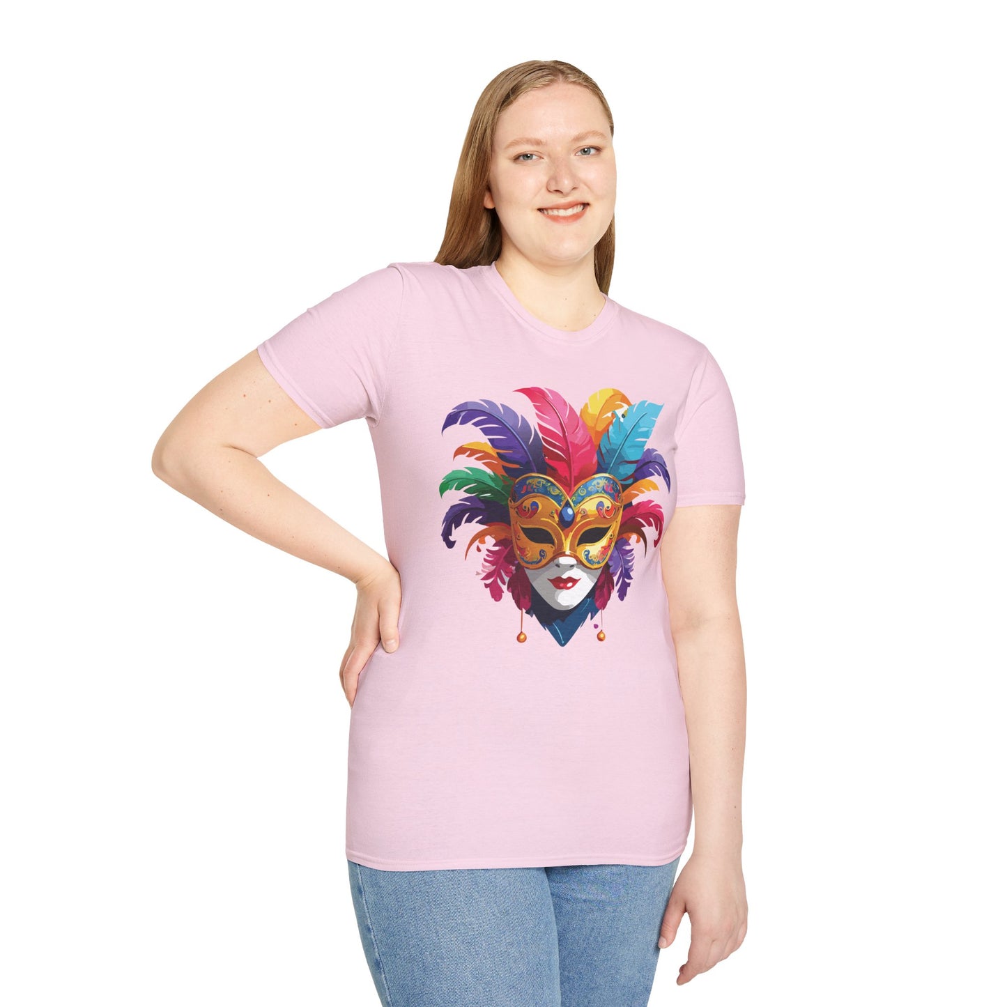 Mask Tee Shirt, Mask Shirt, Shirt with Mask, Masquerade Tees