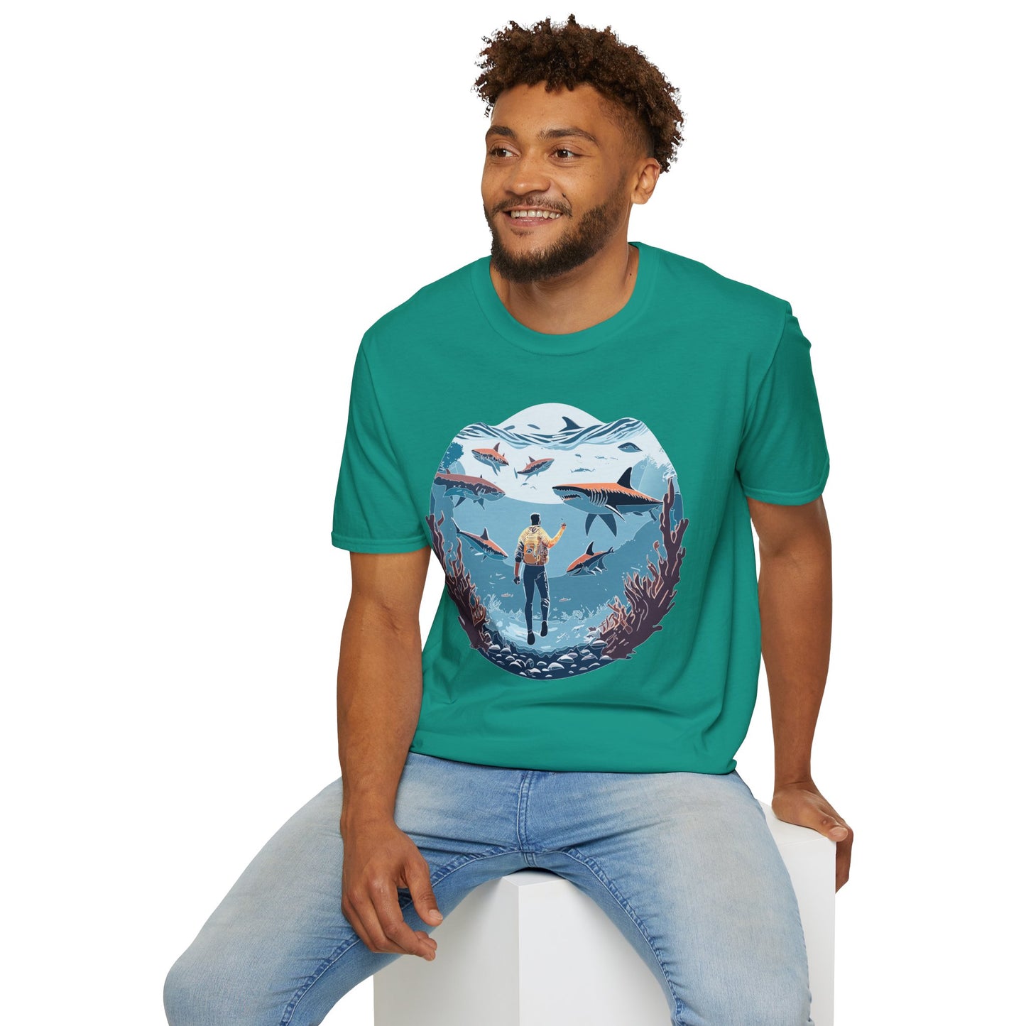 Ocean Tee Shirt, Ocean Shirt, Shirt with Ocean, U boat Tees, Shirt with U-Boat