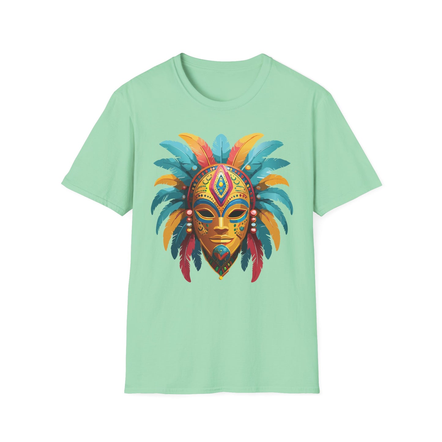 Mask Tee Shirt, Mask Shirt, Shirt with Mask, Masquerade Tees