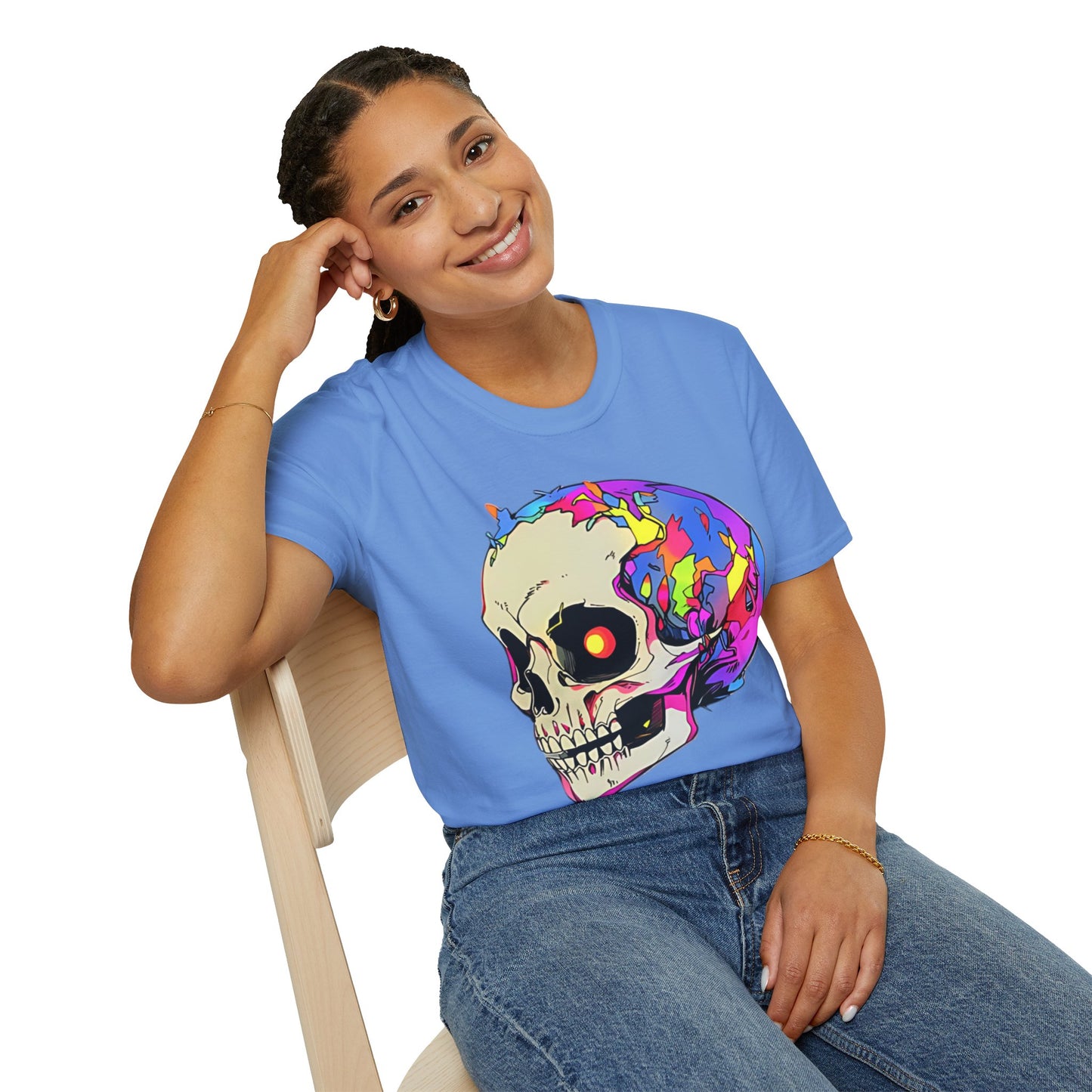 Skull Tee Shirt, Skeleton Shirt, Shirt with Skull, Shirt with Skeleton
