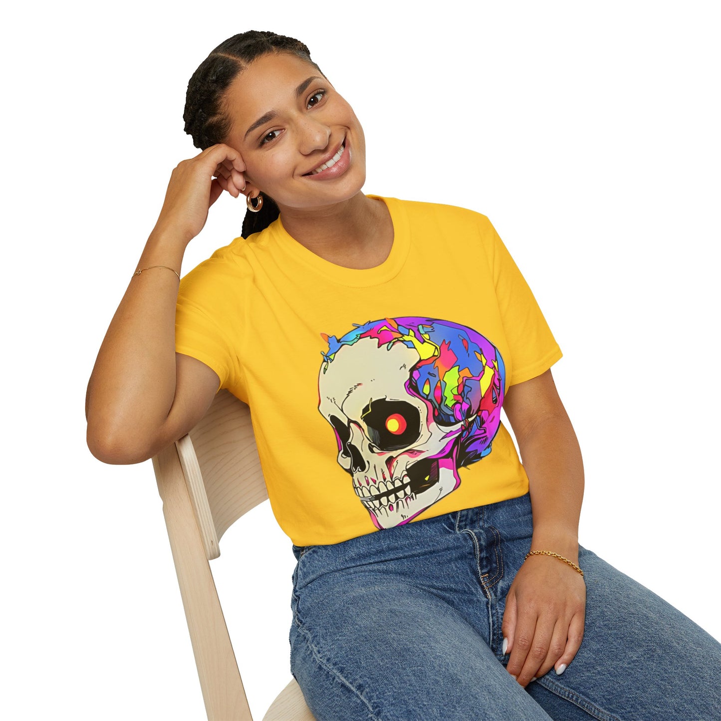 Skull Tee Shirt, Skeleton Shirt, Shirt with Skull, Shirt with Skeleton
