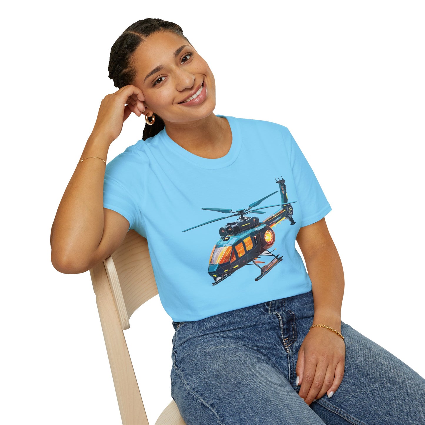 Chopper Shirt, Helicopter Shirt, Shirt with Helicopter, T Shirt with Chopper