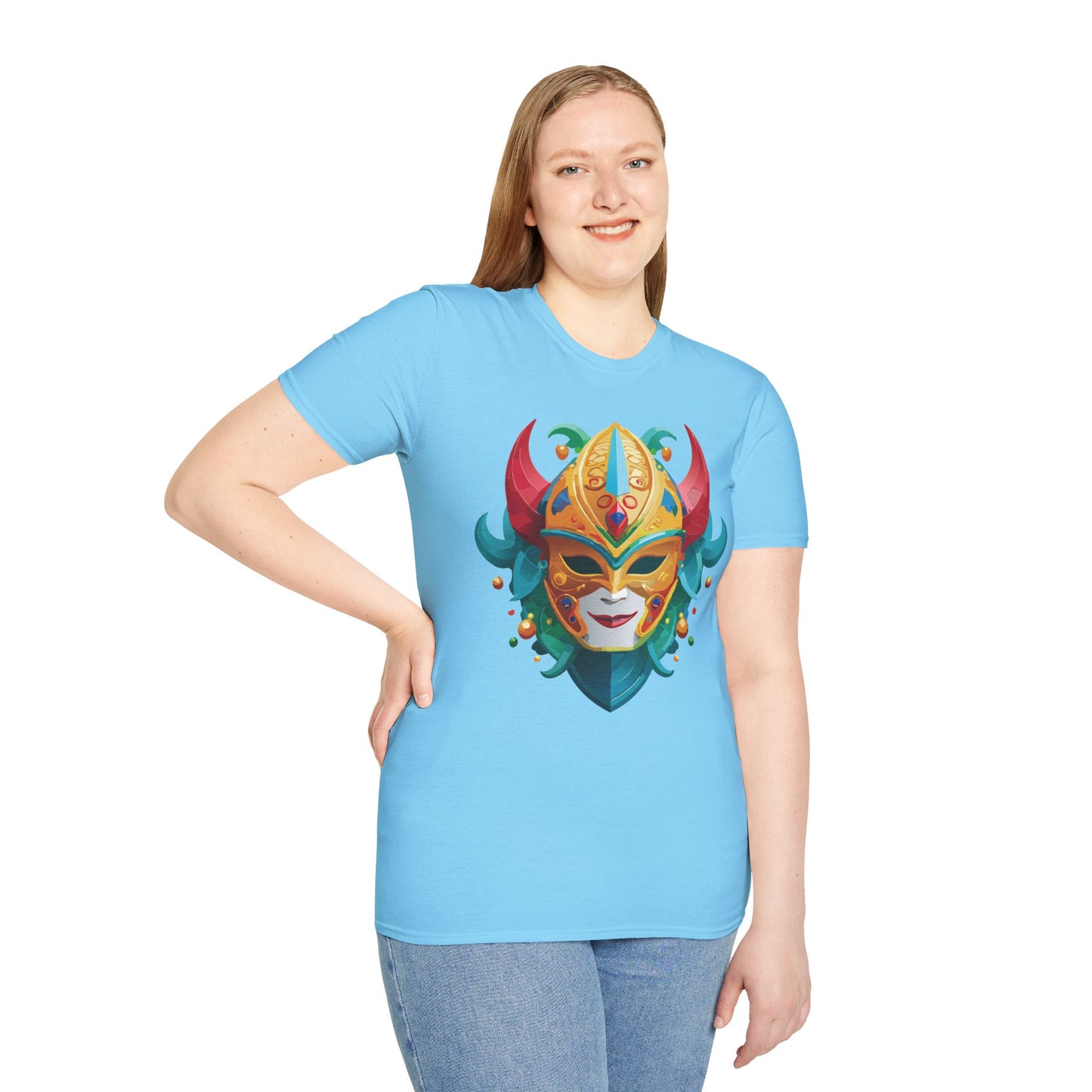 Mask Tee Shirt, Mask Shirt, Shirt with Mask, Masquerade Tees