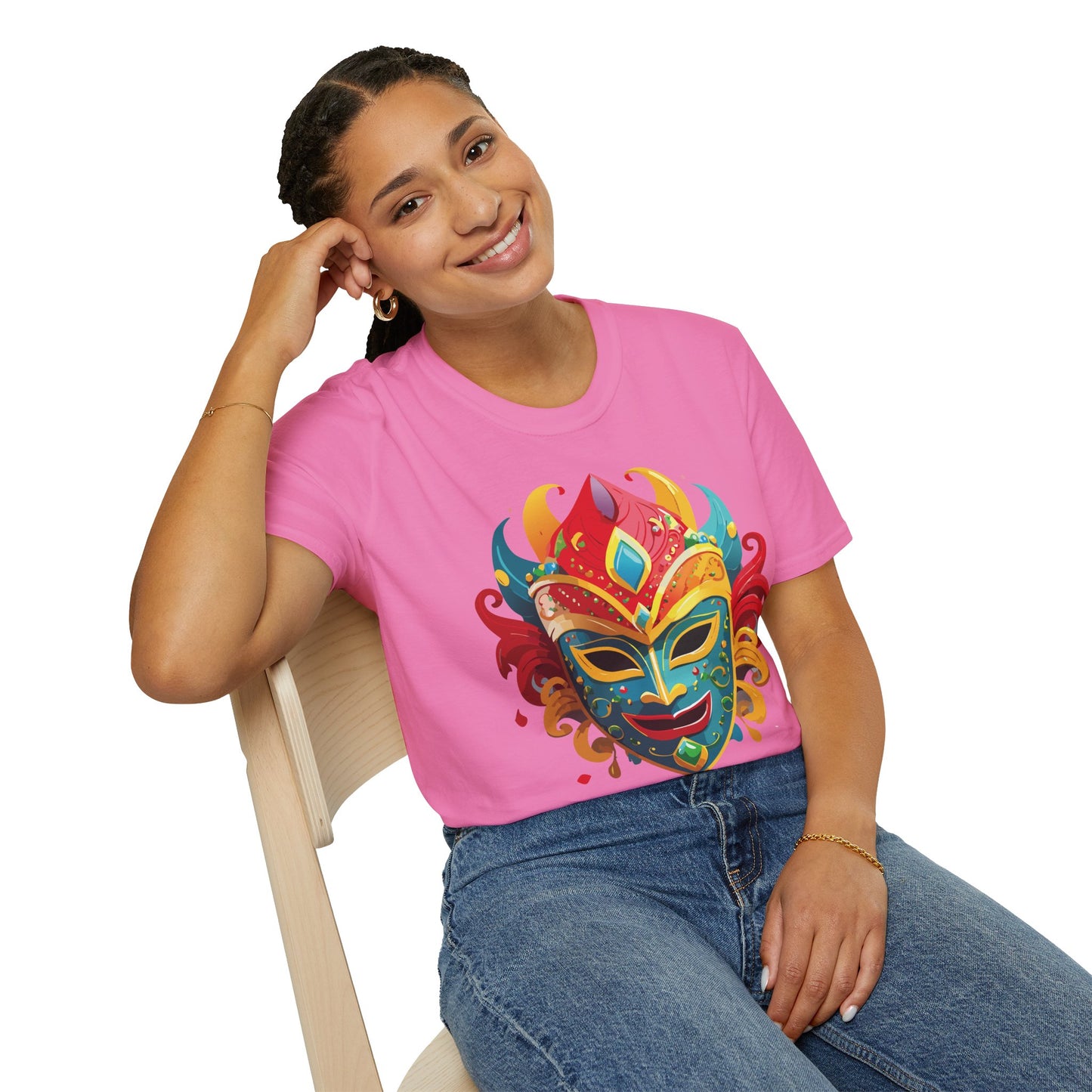 Mask Tee Shirt, Mask Shirt, Shirt with Mask, Masquerade Tees