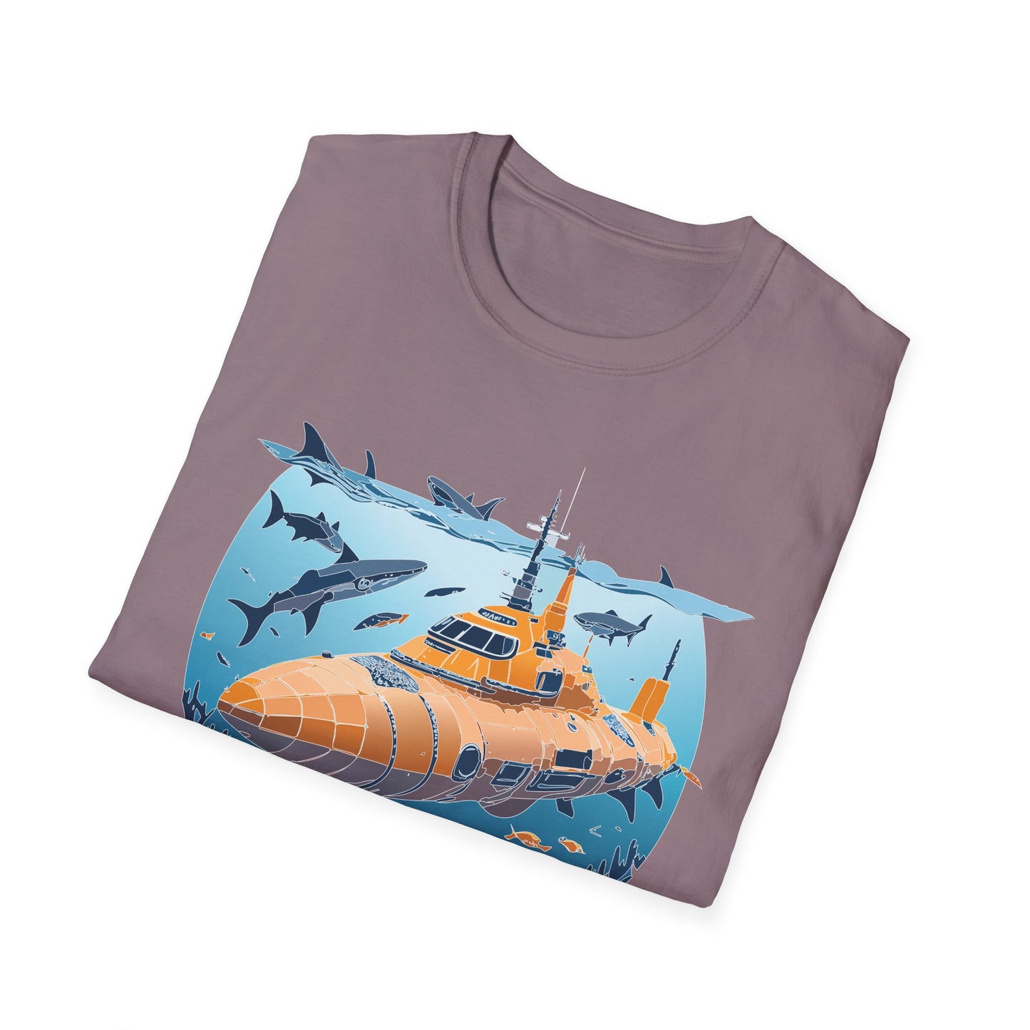 Ocean Tee Shirt, Ocean Shirt, Shirt with Ocean, U boat Tees, Shirt with U-Boat