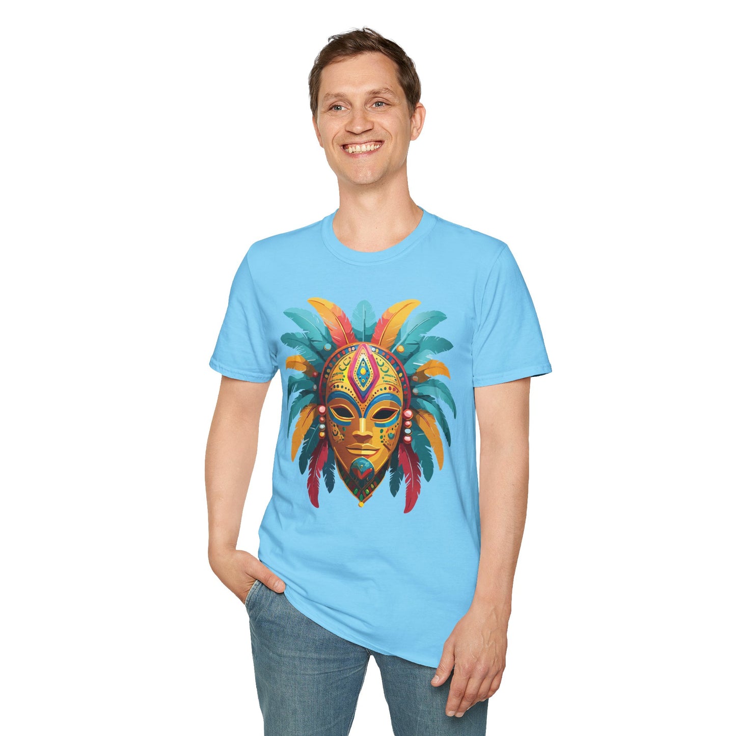 Mask Tee Shirt, Mask Shirt, Shirt with Mask, Masquerade Tees