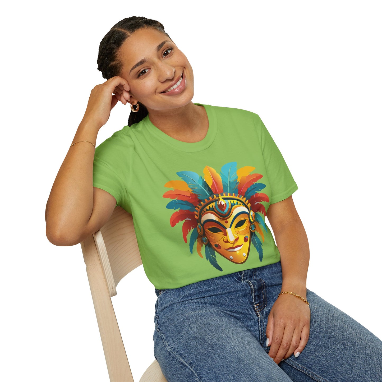 Mask Tee Shirt, Mask Shirt, Shirt with Mask, Masquerade Tees