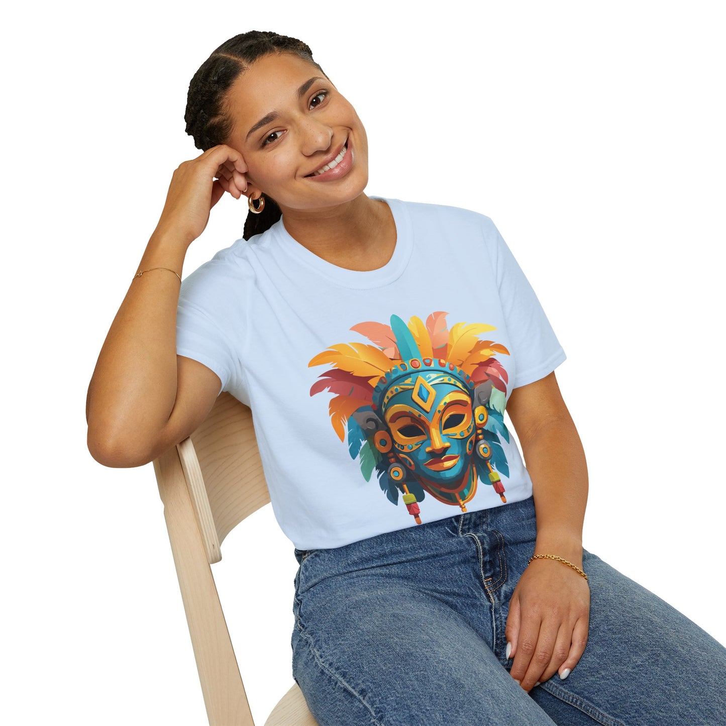 Mask Tee Shirt, Mask Shirt, Shirt with Mask, Masquerade Tees