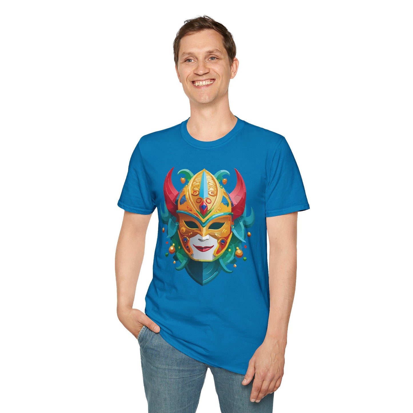 Mask Tee Shirt, Mask Shirt, Shirt with Mask, Masquerade Tees