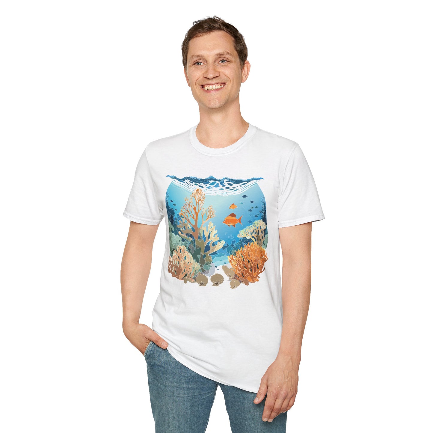 Ocean Tee Shirt, Ocean Shirt, Shirt with Ocean, U boat Tees, Shirt with U-Boat