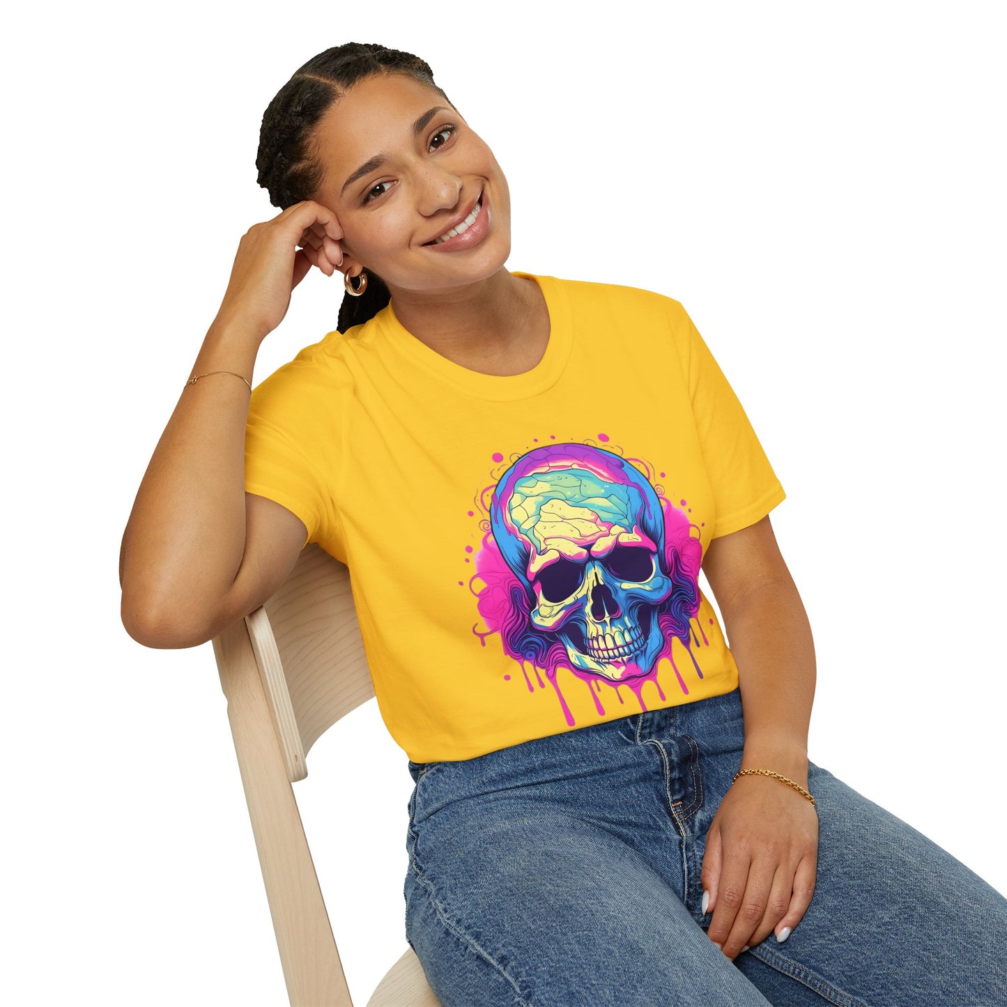 Skull Tee Shirt, Skeleton Shirt, Shirt with Skull, Shirt with Skeleton