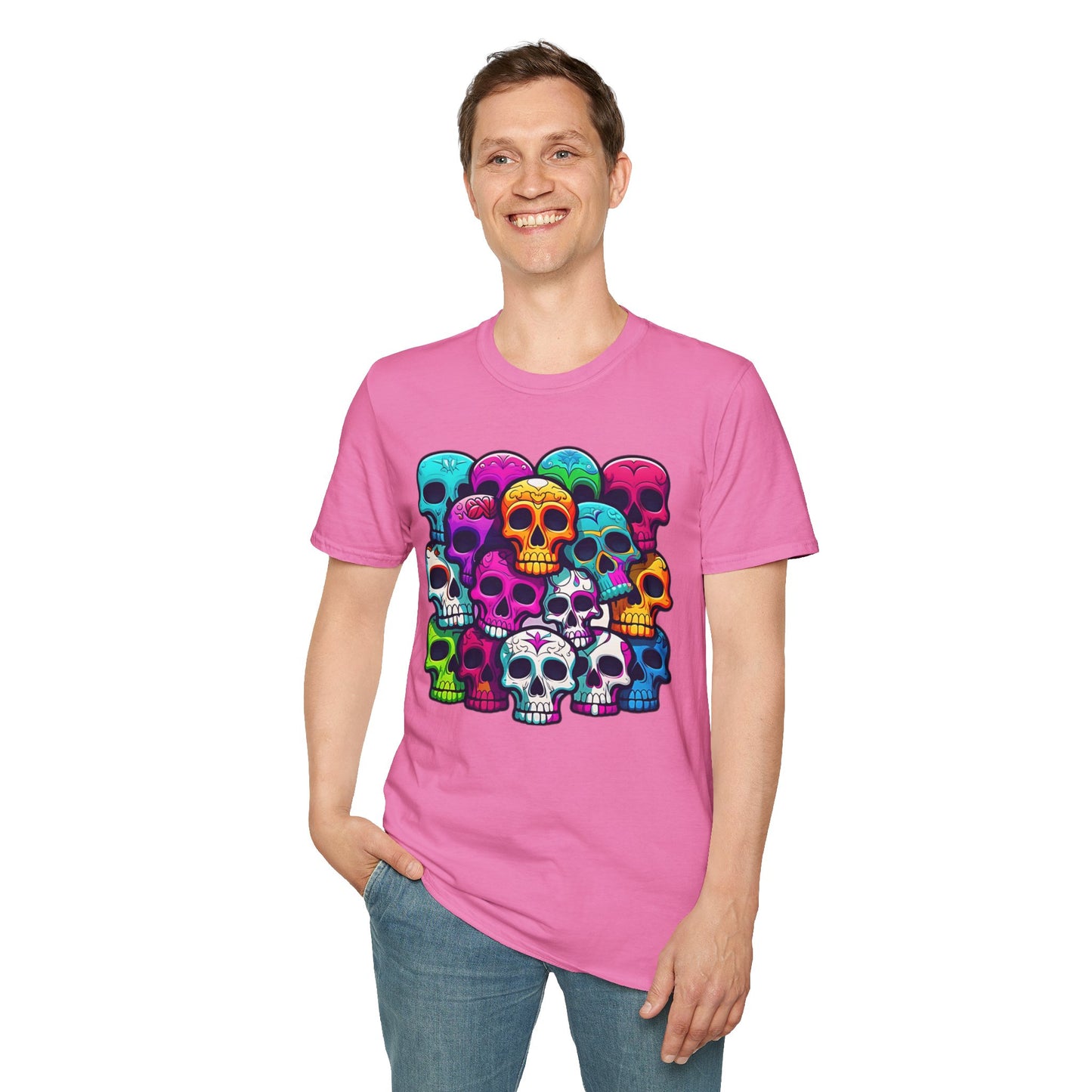 Skull Tee Shirt, Skeleton Shirt, Shirt with Skull, Shirt with Skeleton
