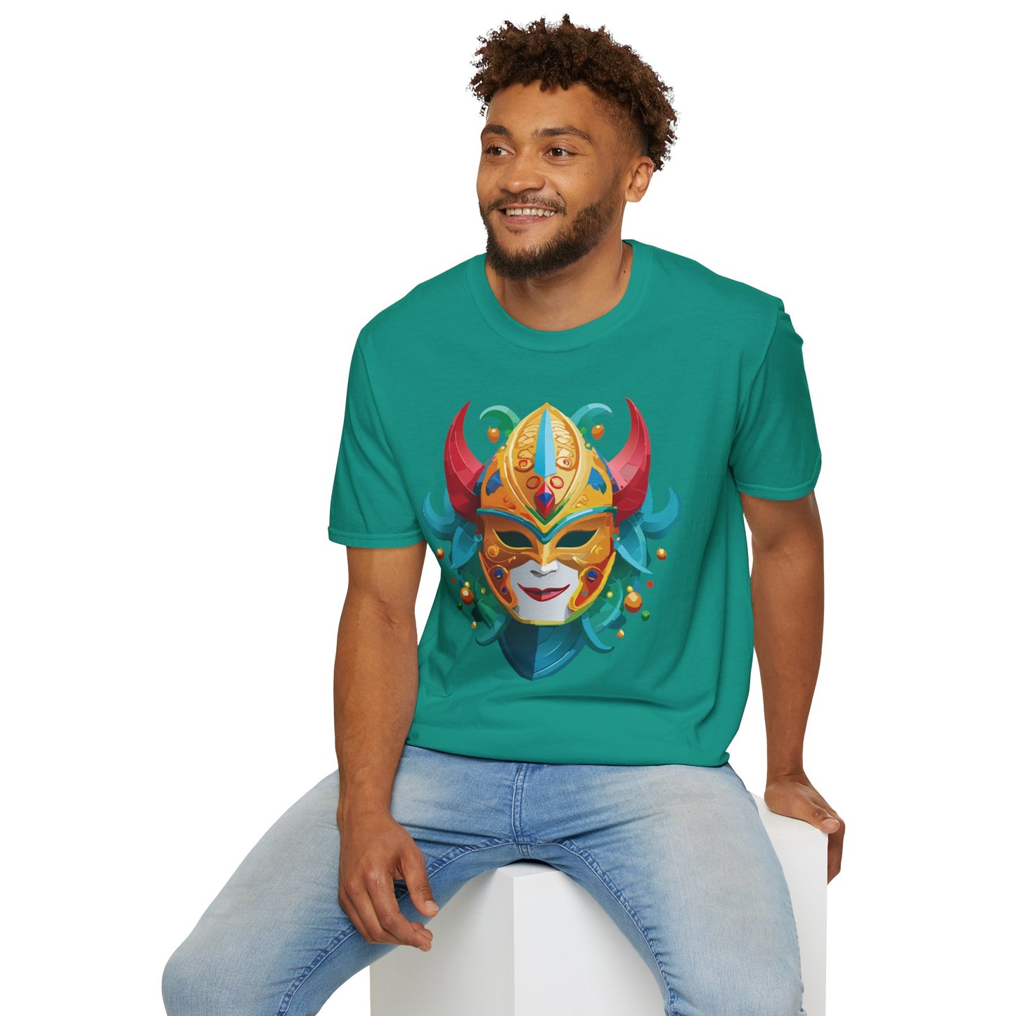 Mask Tee Shirt, Mask Shirt, Shirt with Mask, Masquerade Tees