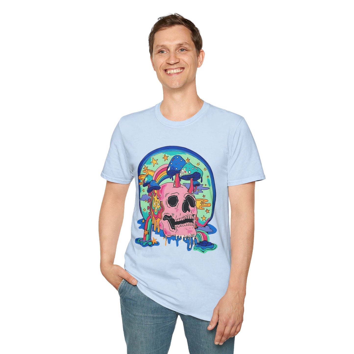Skull Tee Shirt, Skeleton Shirt, Shirt with Skull, Shirt with Skeleton