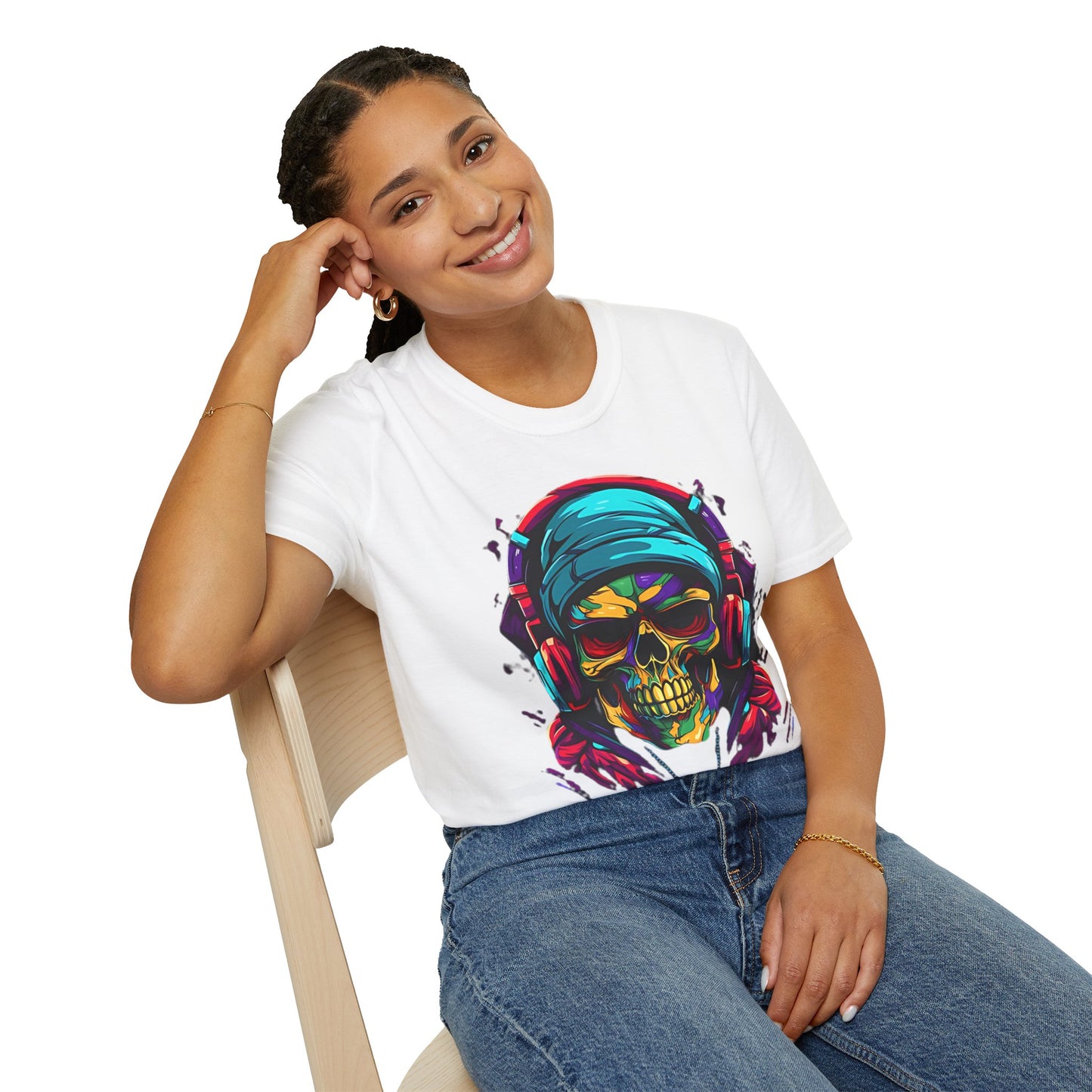 Skull Tee Shirt, Skeleton Shirt, Shirt with Skull, Shirt with Skeleton