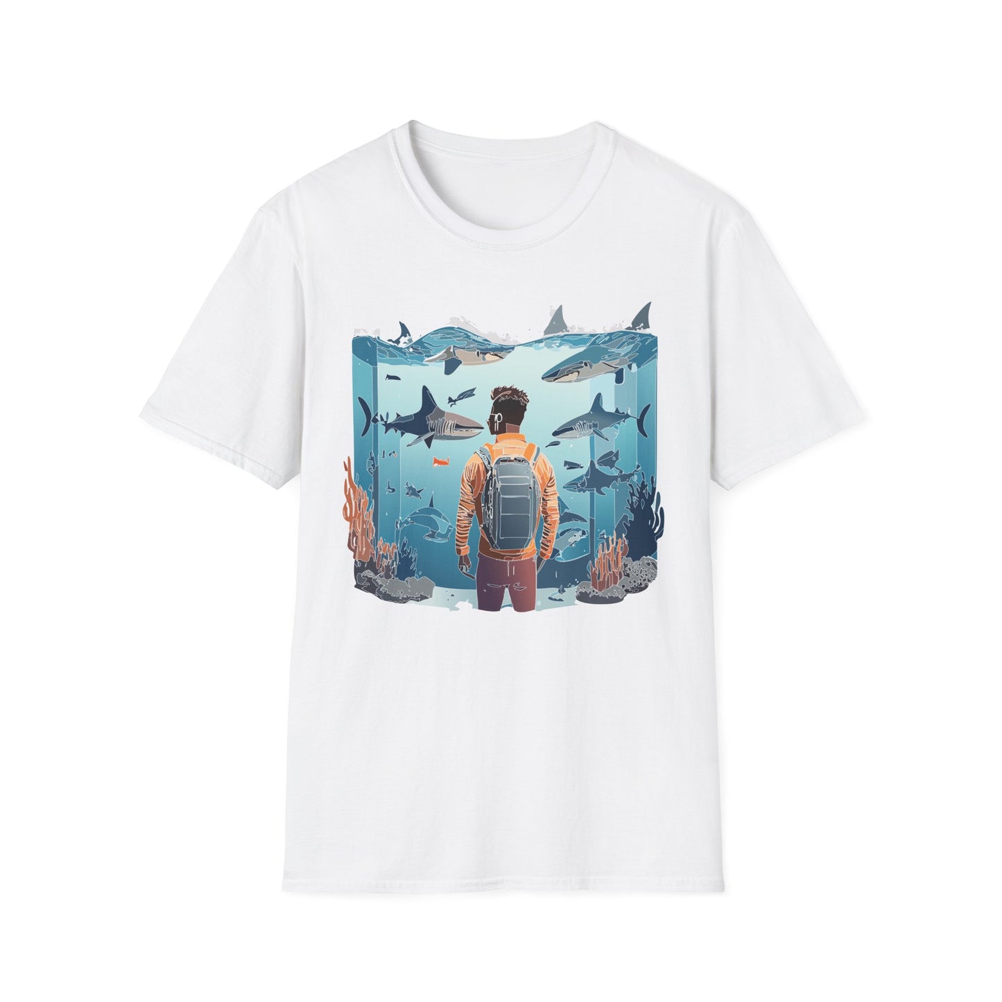 Ocean Tee Shirt, Ocean Shirt, Shirt with Ocean, U boat Tees, Shirt with U-Boat