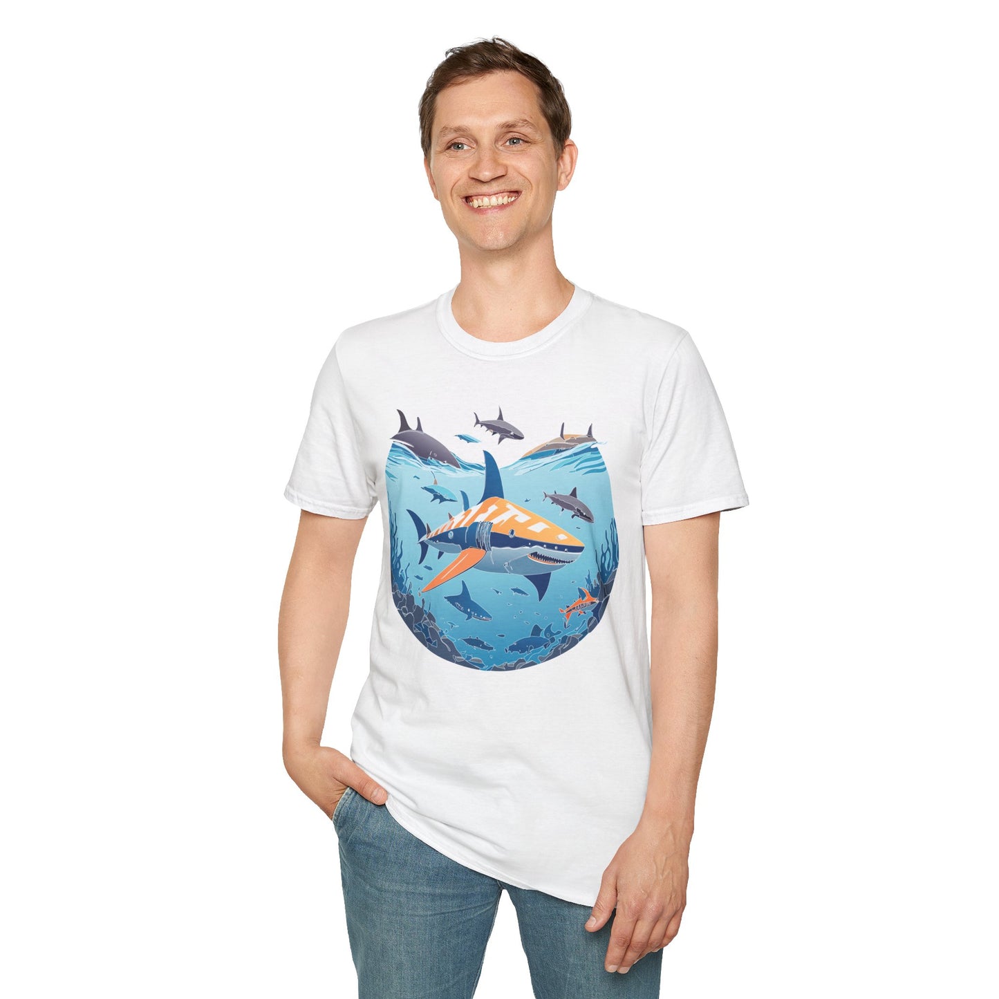 Ocean Tee Shirt, Ocean Shirt, Shirt with Ocean, U boat Tees, Shirt with U-Boat
