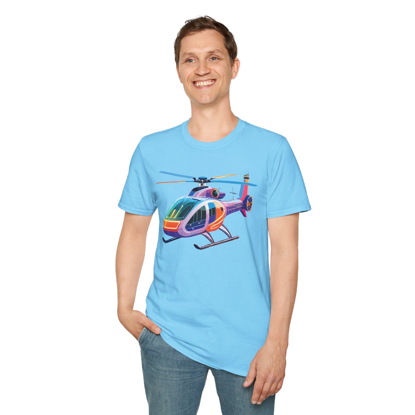 Chopper Shirt, Helicopter Shirt, Shirt with Helicopter, T Shirt with Chopper