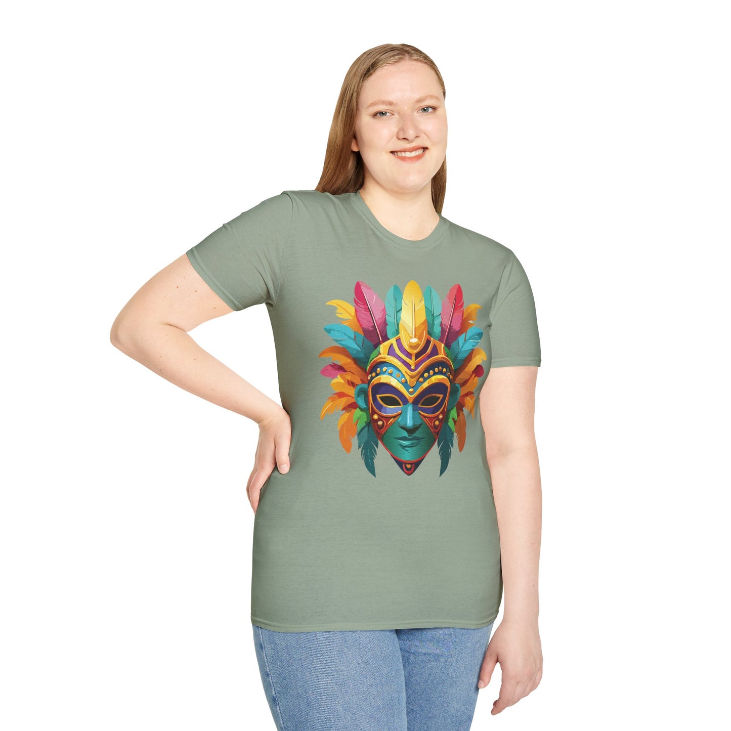 Mask Tee Shirt, Mask Shirt, Shirt with Mask, Masquerade Tees