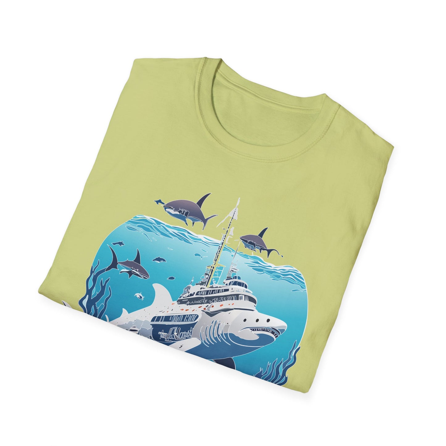 Ocean Tee Shirt, Ocean Shirt, Shirt with Ocean, U boat Tees, Shirt with U-Boat