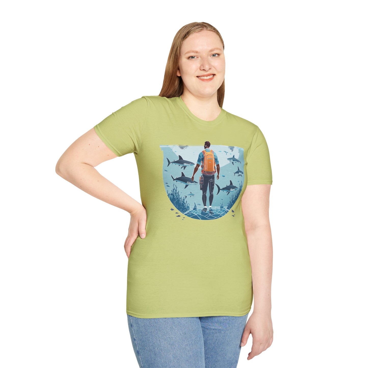 Ocean Tee Shirt, Ocean Shirt, Shirt with Ocean, U boat Tees, Shirt with U-Boat