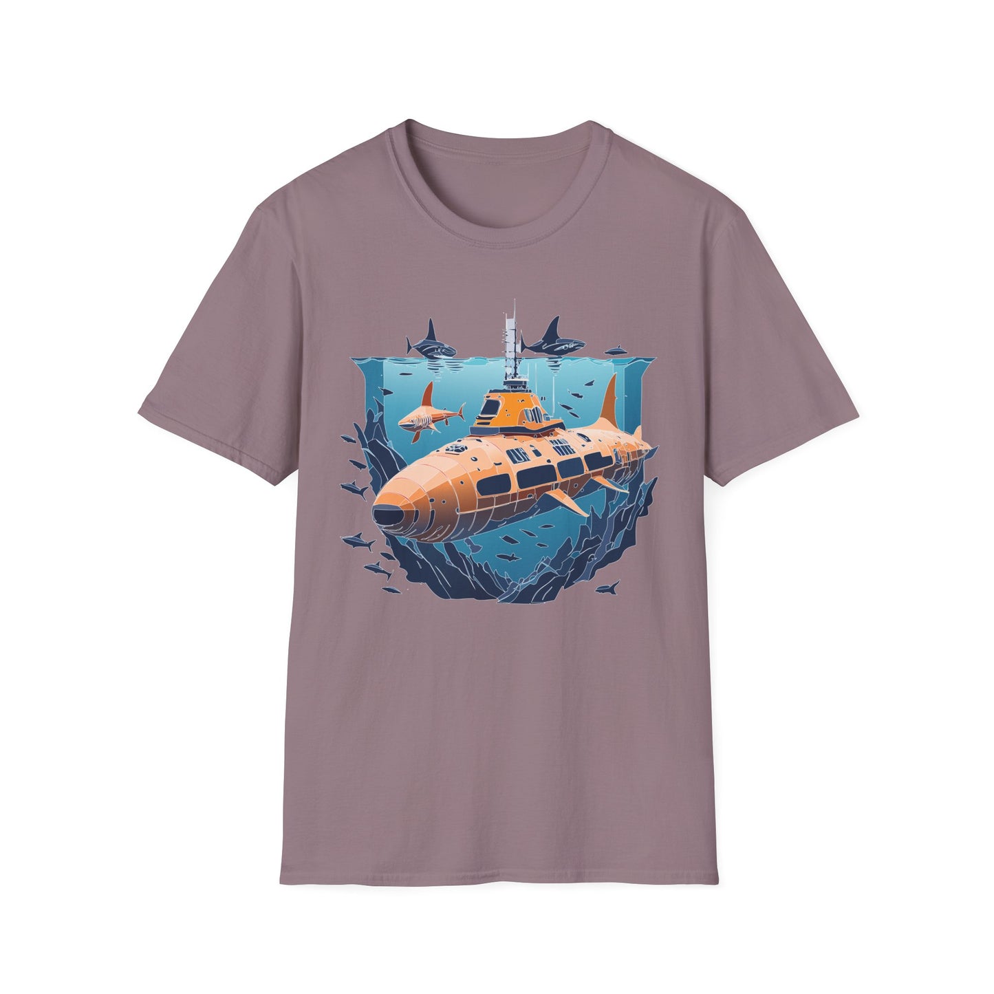 Ocean Tee Shirt, Ocean Shirt, Shirt with Ocean, U boat Tees, Shirt with U-Boat