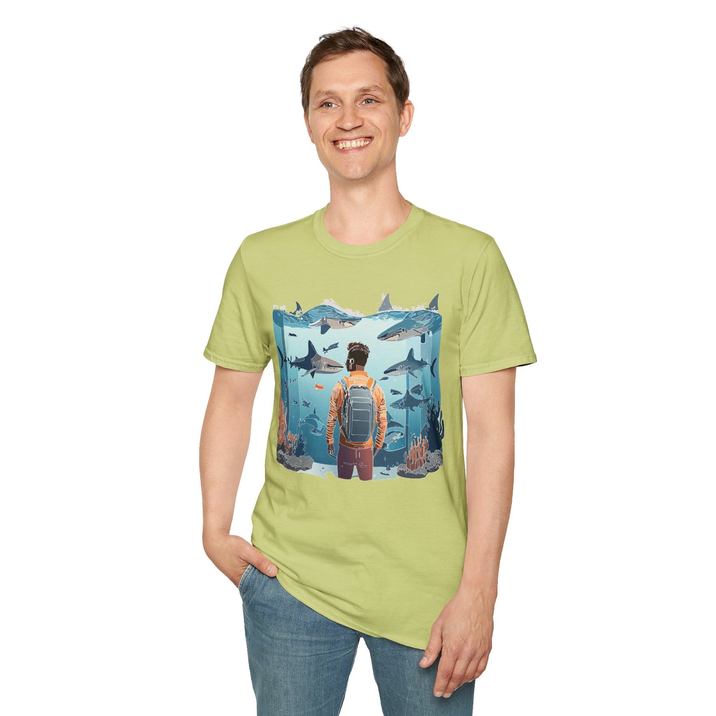 Ocean Tee Shirt, Ocean Shirt, Shirt with Ocean, U boat Tees, Shirt with U-Boat