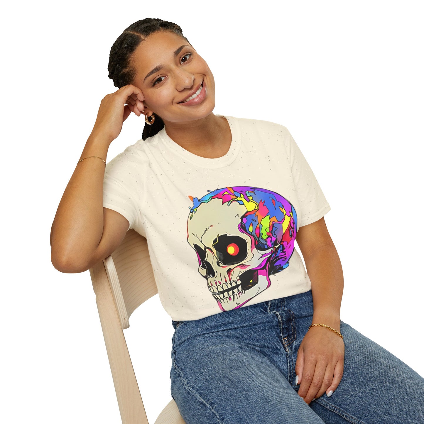 Skull Tee Shirt, Skeleton Shirt, Shirt with Skull, Shirt with Skeleton