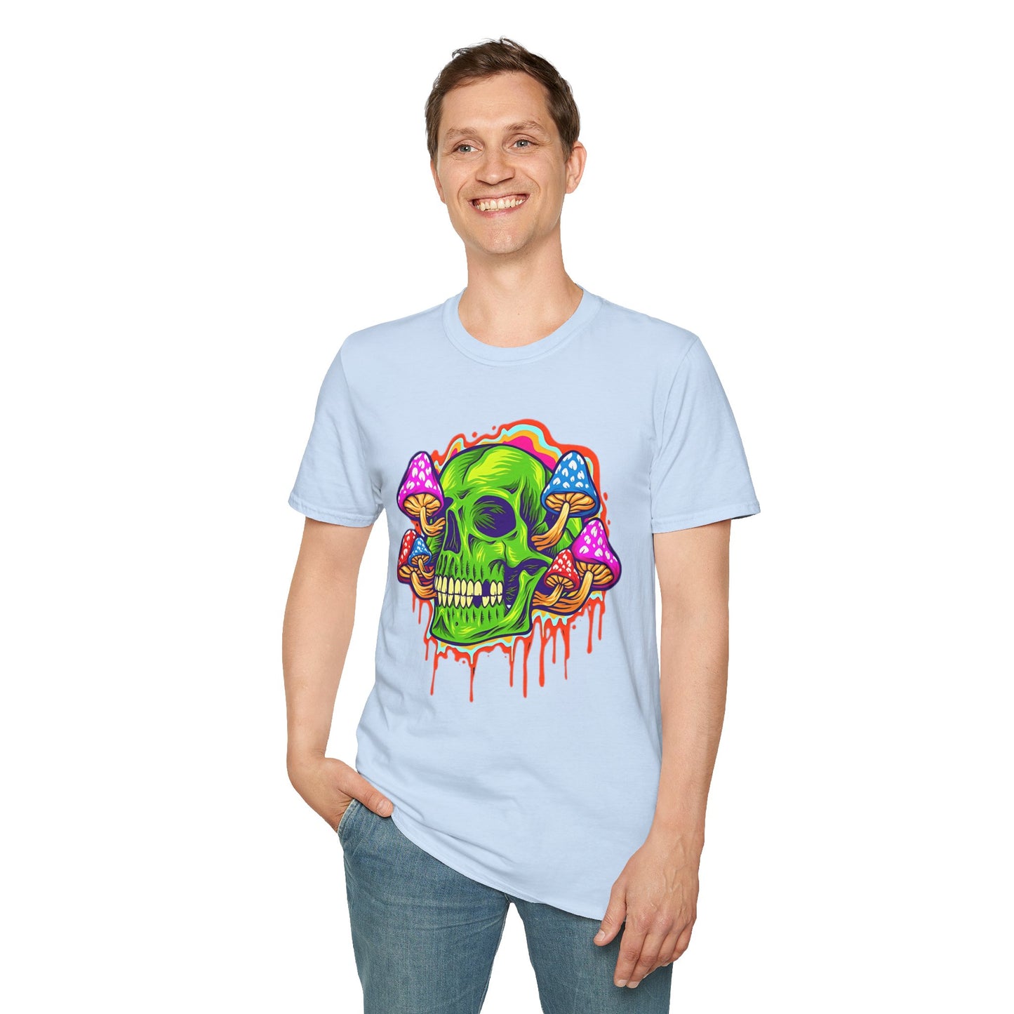 Skull Tee Shirt, Skeleton Shirt, Shirt with Skull, Shirt with Skeleton