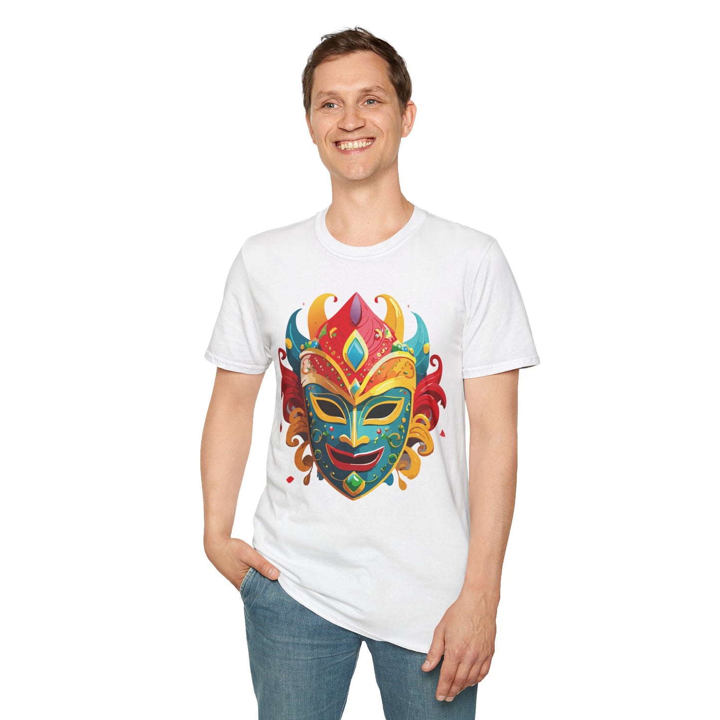 Mask Tee Shirt, Mask Shirt, Shirt with Mask, Masquerade Tees