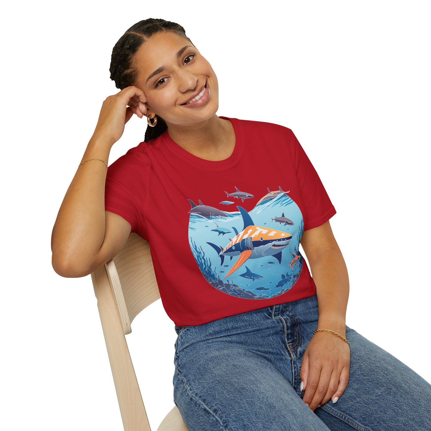 Ocean Tee Shirt, Ocean Shirt, Shirt with Ocean, U boat Tees, Shirt with U-Boat