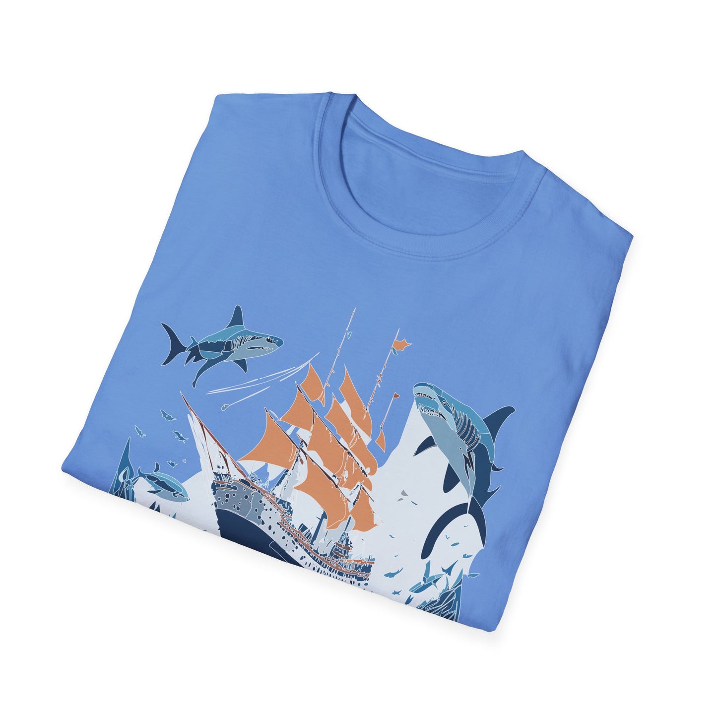 Ocean Tee Shirt, Ocean Shirt, Shirt with Ocean, U boat Tees, Shirt with U-Boat