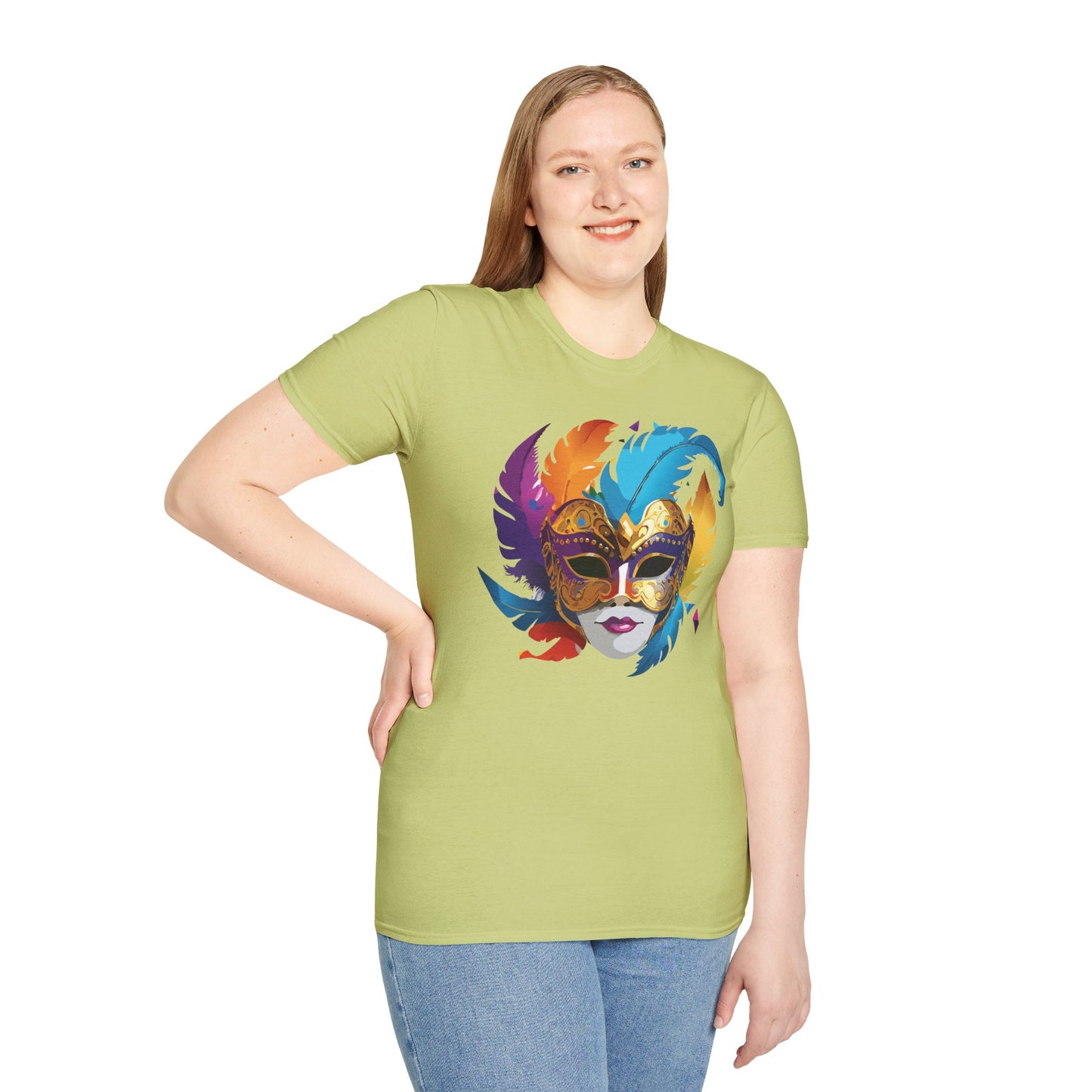 Mask Tee Shirt, Mask Shirt, Shirt with Mask, Masquerade Tees