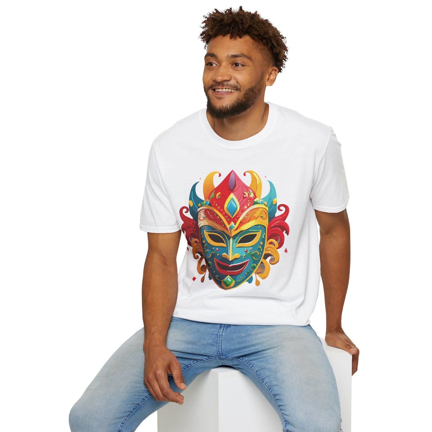 Mask Tee Shirt, Mask Shirt, Shirt with Mask, Masquerade Tees