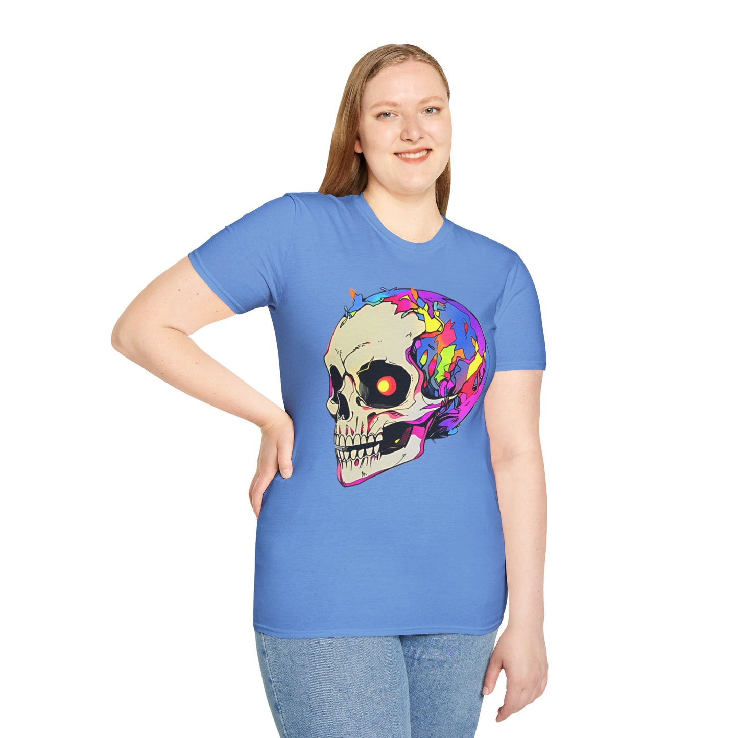 Skull Tee Shirt, Skeleton Shirt, Shirt with Skull, Shirt with Skeleton