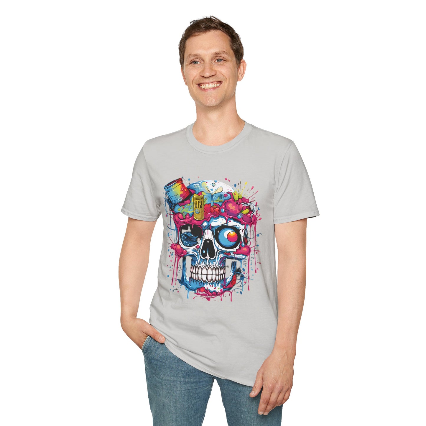 Skull Tee Shirt, Skeleton Shirt, Shirt with Skull, Shirt with Skeleton